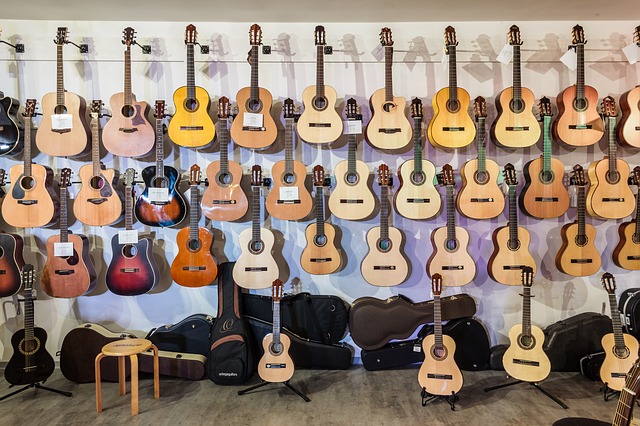 Verschillende gitaarmaten afbeelding