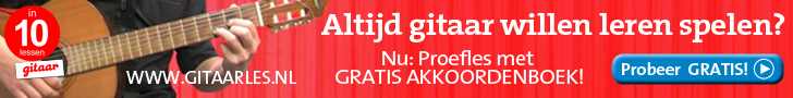 gitaar snaren kopen banner