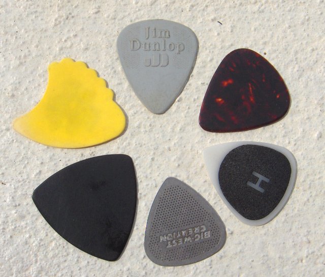 Gitaar plectrum afbeelding